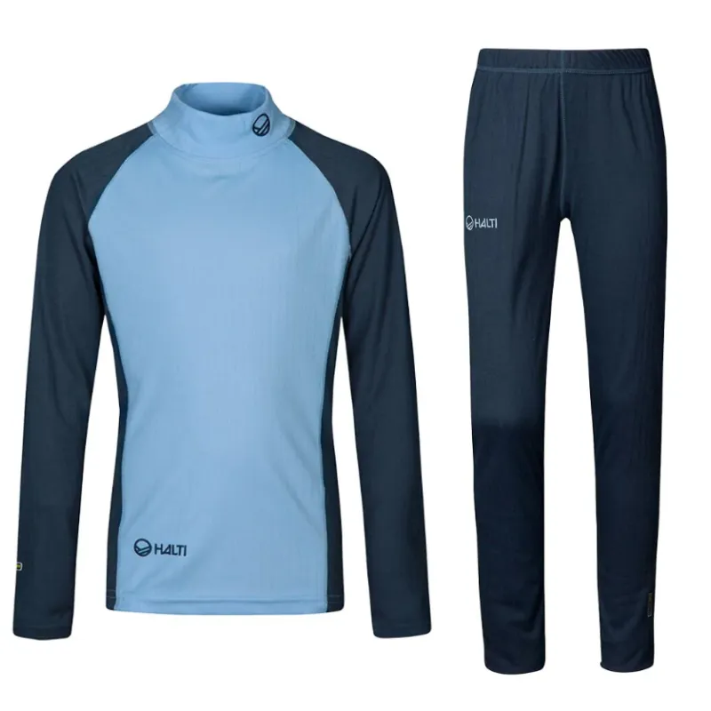 Children's Ski Base Layer HALTI AVION JR SET PLACID BLUE